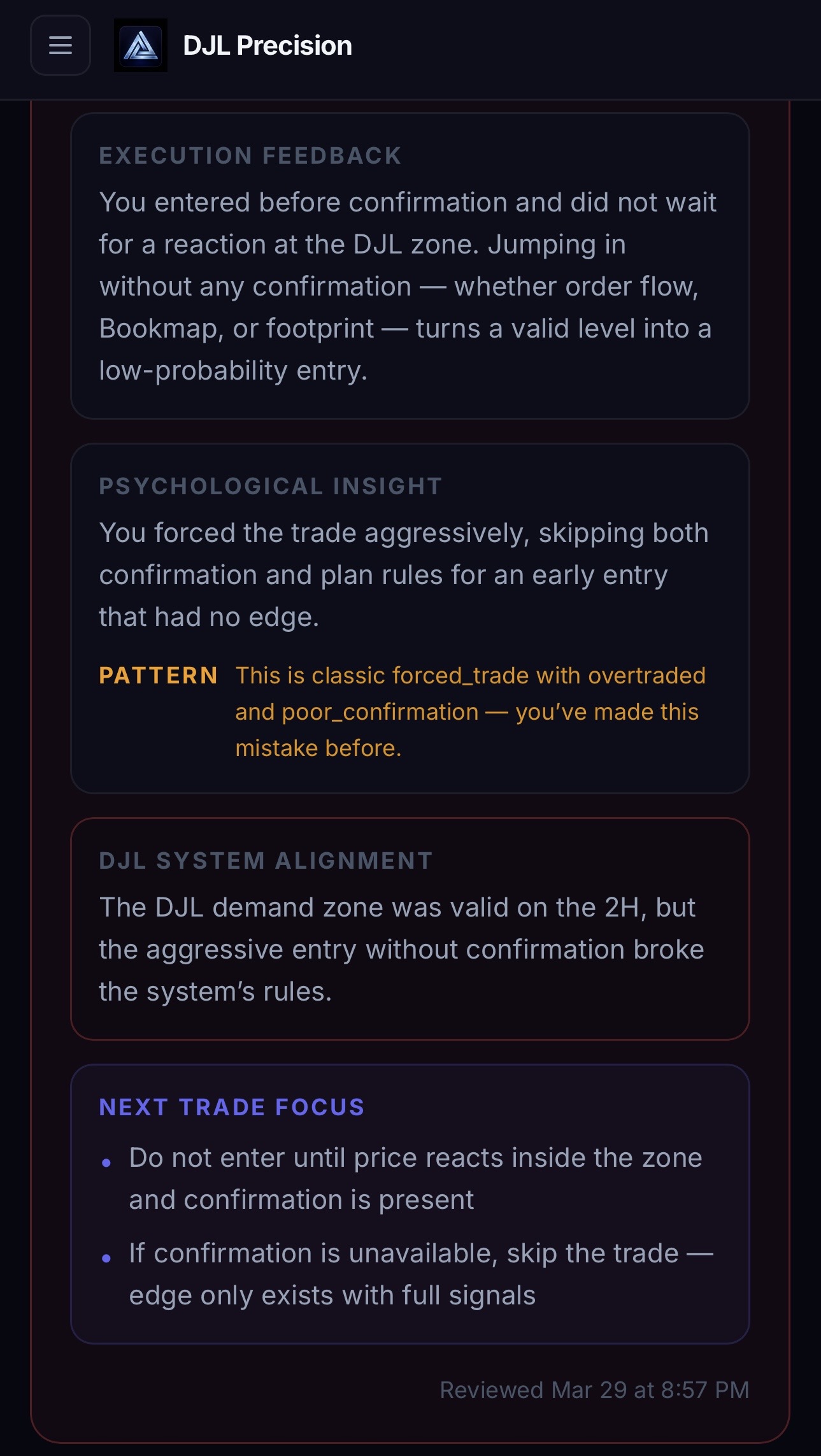 AI Trade Review screenshot 2